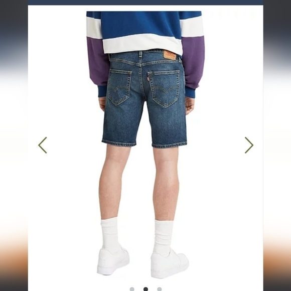 Levi's 511 DARK DENIM BERMUDA SHORTS NEW 32 - Picture 2 of 6